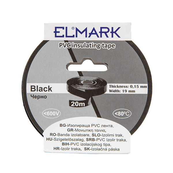 ELEKTROIZOLACIJSKI TRAK 20mx19mm ČRNA