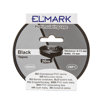 ELEKTROIZOLACIJSKI TRAK 20mx19mm ČRNA