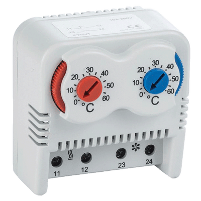 Mechanical thermostat 0-60° NC+NO