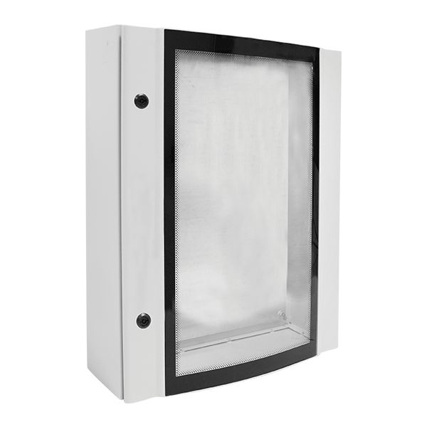 METAL DISTR. BOARD ELOX 65/45/15 TEMP. GLASS, IP55