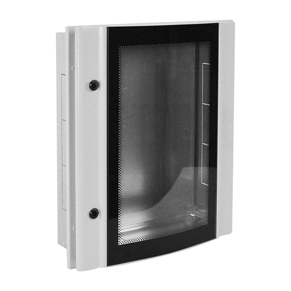 METAL BOARD ELOX FLUSH 65/45/10 TEMP. GLASS, IP55