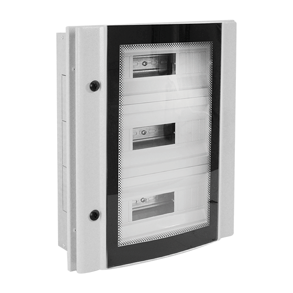 METAL BOARD ELOX FLUSH 68 MODULES TEMP GLASS,IP55