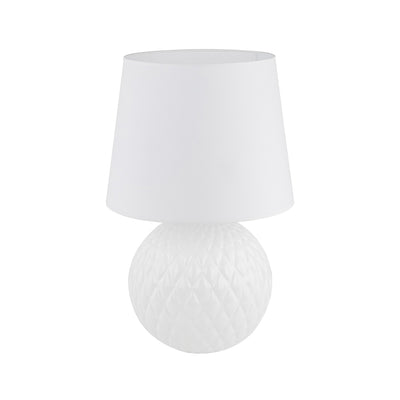 TK Lighting namizna svetilka santana 5593 1XE27 bela