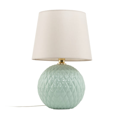 TK Lighting namizna svetilka santana 1XE27 modra/ecru