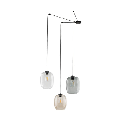 TK Lighting viseča svetilka elio 5972 3XE27 črna