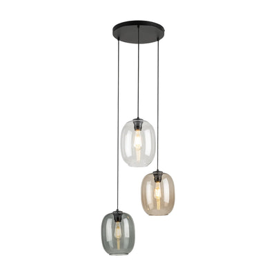 TK Lighting viseča svetilka elio 5973 3XE27 črna