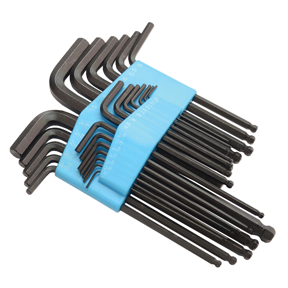 25PCS KROGLA POINT INNER ŠESTROKOTNIH KLJUČ KOMPLET 1.27-10 mm