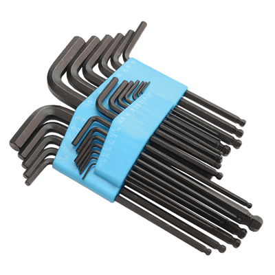 25PCS KROGLA POINT INNER ŠESTROKOTNIH KLJUČ KOMPLET 1.27-10 mm