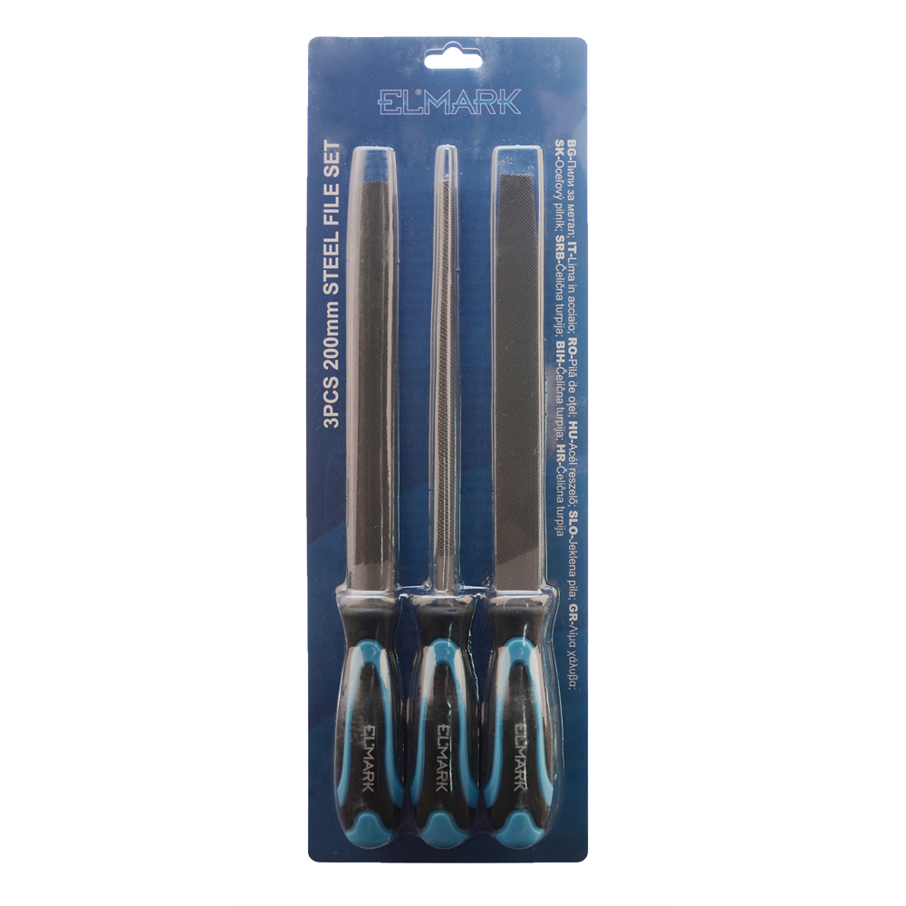 3PCS 200mm STEEL FILE SET