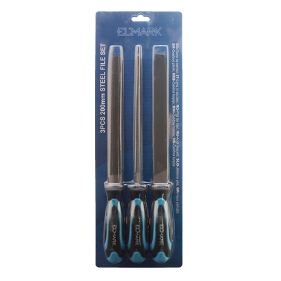 3PCS 200mm STEEL FILE SET
