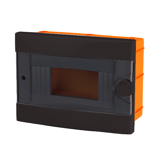 PLASTIC BOX FOR FLUSH MNT. 9 WAY, BLACK