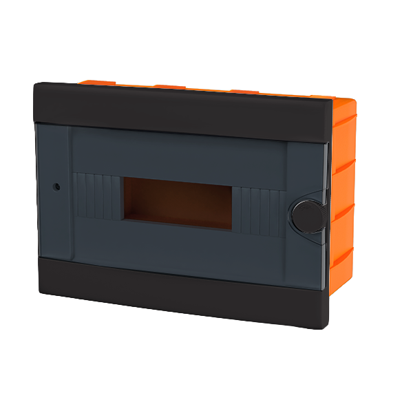 PLASTIC BOX FOR FLUSH MNT. 12 WAY, BLACK