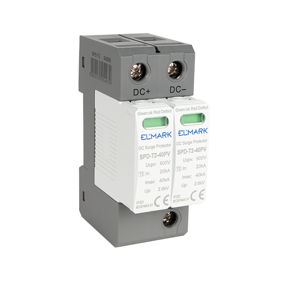 T2 2P SPD DC 600V 40kA