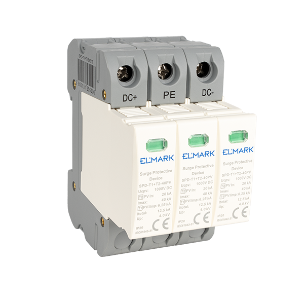 T1+T2 3P SPD DC 1000V 12.5kA