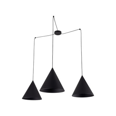 TK Lighting viseča svetilka cono 6629 3XE27 črna