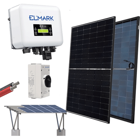 ON GRID SOLAR SYSTEM SET 1P/8KW+CARPORT STRUCTURE