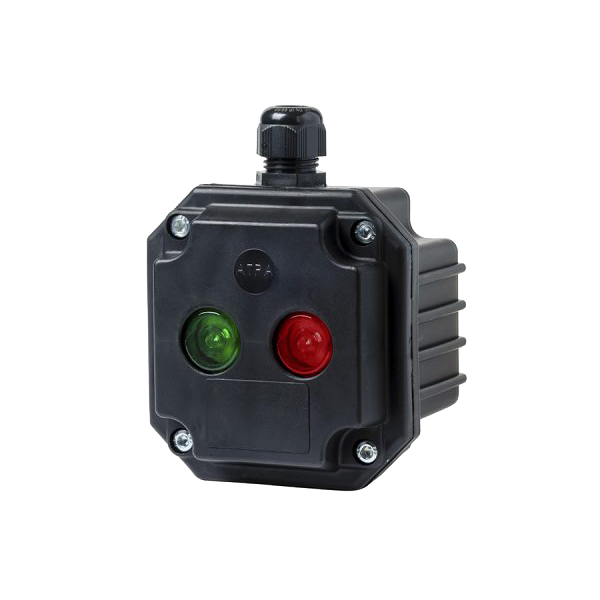 BOX LL- 2 LIGHT INDICATORS WHIT 1 ENTRY, IP65