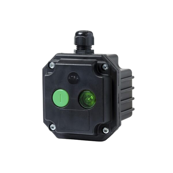 BOX PL- 1 START/1 LIGHT INDIC. WHIT 1 ENTRY, IP65