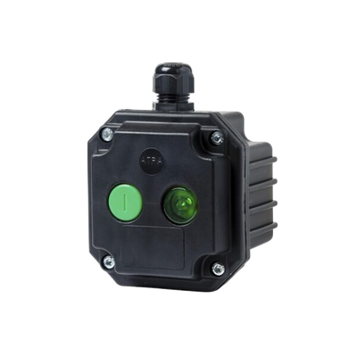 BOX PL- 1 START/1 LIGHT INDIC. WHIT 2 ENTRIES IP65