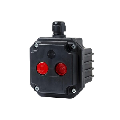 BOX SL- 1 STOP/1 LIGHT INDIC. WHIT 1 ENTRY, IP65