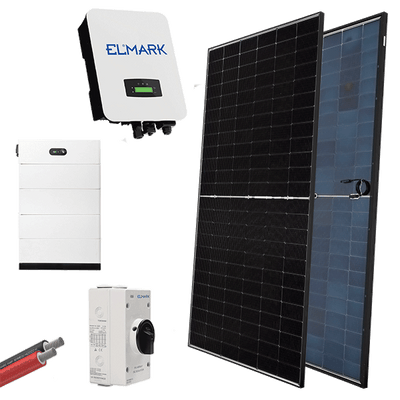HYBR. SOLAR SYSTEM 3P/10kW 580W PANELS WITH BATT.
