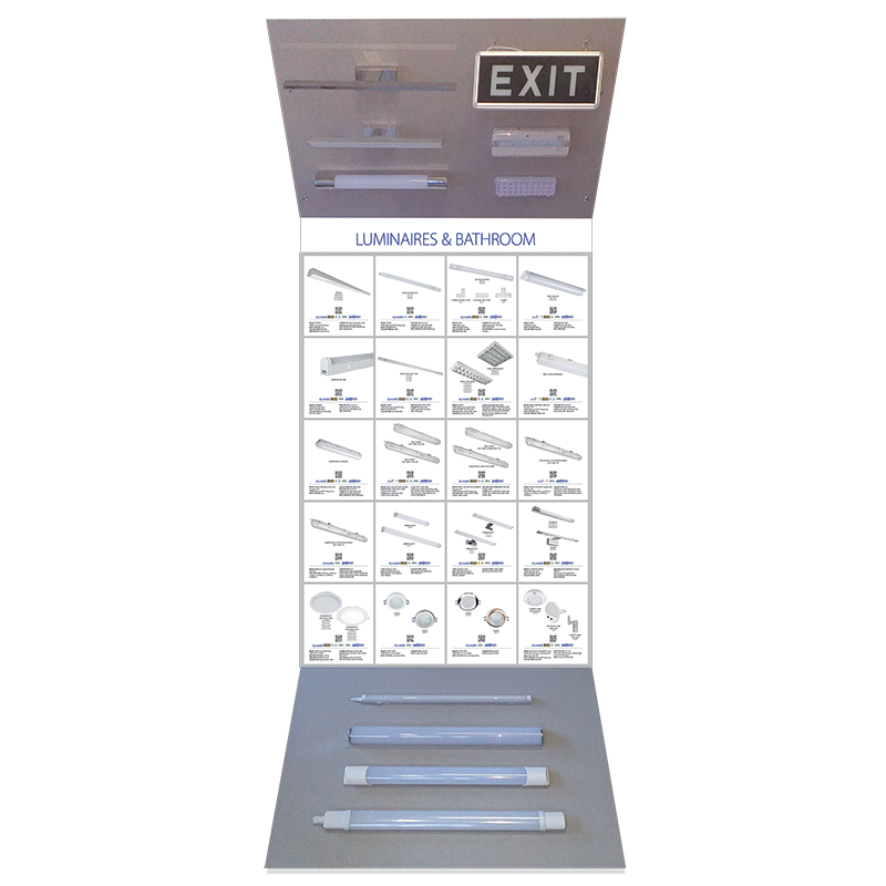 OGLAŠEVALNA STAND- 10 LUMINAIRES & BATHROOM