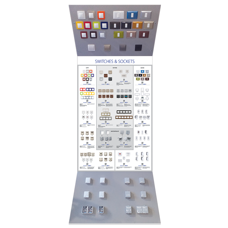OGLAŠEVALNA STAND- 28 SWITCHES & SOCKETS