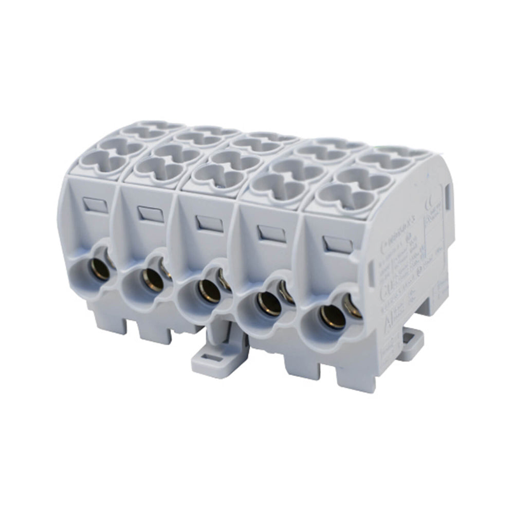 TERMINAL BLOK DIN TIRNICA 5X(2X16MM2/2X25MM2 SIVA
