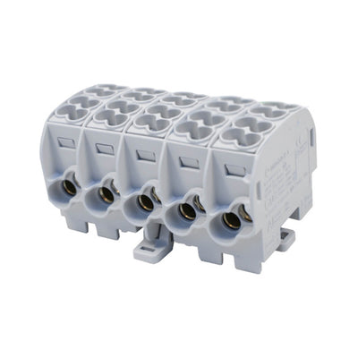 TERMINAL BLOK DIN TIRNICA 5X(2X16MM2/2X25MM2 SIVA
