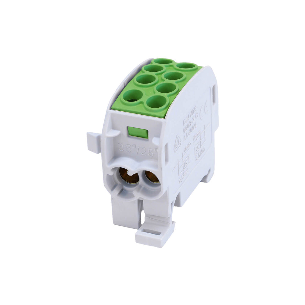 TERMINAL BLOK FOR DIN TIRNICA 4X25MM2/4X35MM2, ZELENA