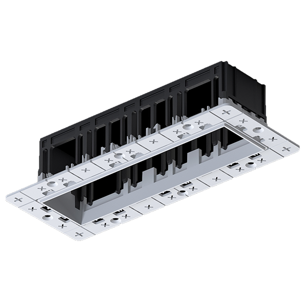 MODENA 4 MODULE RECESSED BOX WITHOUT FRAME