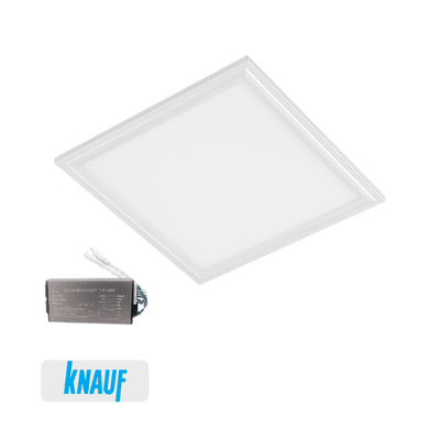 LED panel za montažo V knaufl 40W 6400K 595x595mm beli z zasilnim modulom – Elbrand