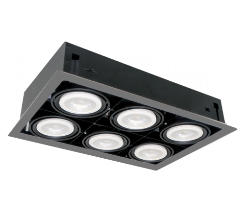 QUAD6 PAR30 6ХE27 DARK GREY