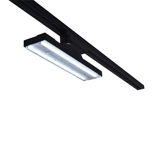REFLEKTOR ZA TOKOVNO TIRNICO B60 2-LINIJE 24W 60&degCCT ČRNI