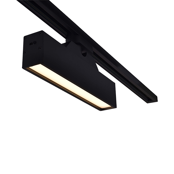REFLEKTOR ZA TOKOVNO TIRNICO K30 4-LINIJE 12W 120&degCCT ČRNI