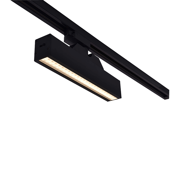 REFLEKTOR ZA TOKOVNO TIRNICO T30 2-LINIJE 12W 30&degCCT ČRNI