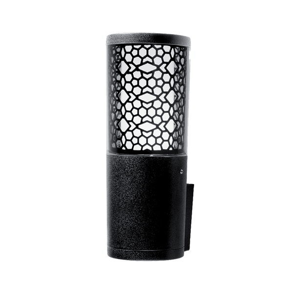 Carlo deco LED vrtna stenska svetilka 6W CCT 4000K IP55 črna