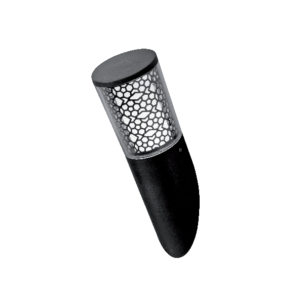 Carlo deco FS LED vrtna stenska svetilka 6W CCT IP55 črna