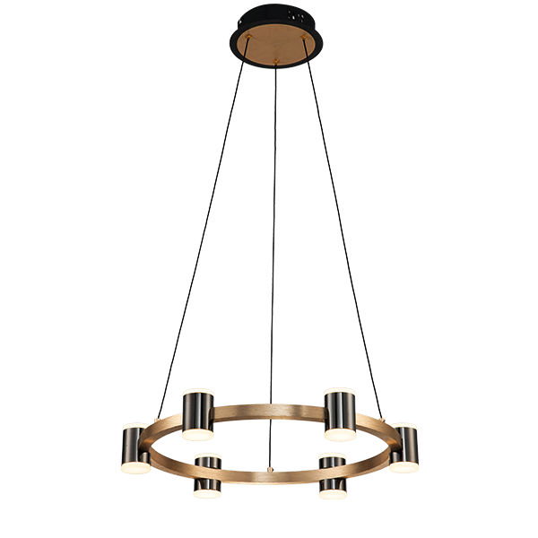 AXEL LED LESTENEC 48W 3000K ČRNA/ZLATNA