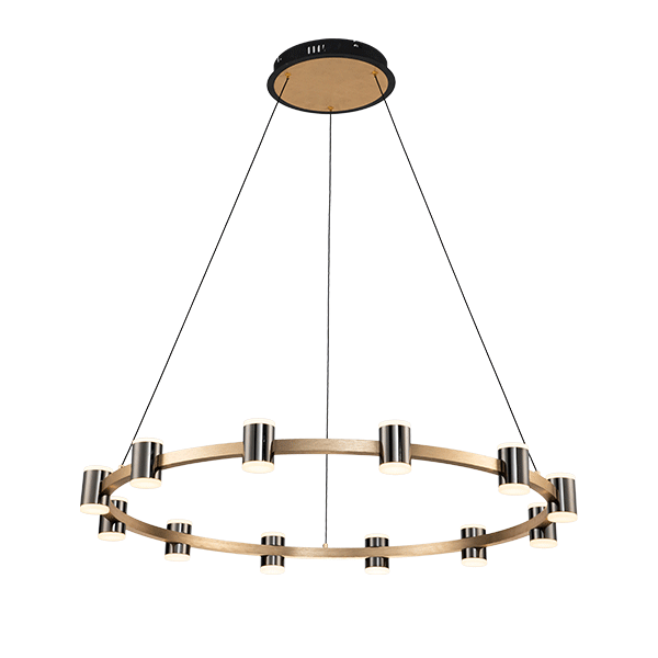AXEL LED LESTENEC 96W 3000K ČRNA/ZLATNA