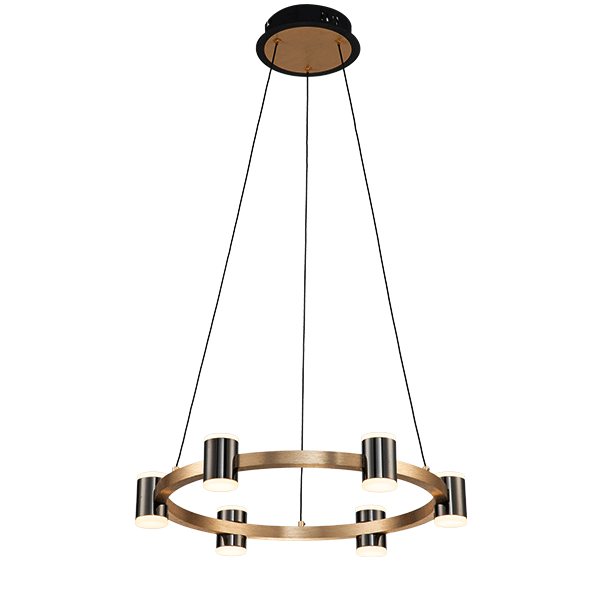 AXEL LED LESTENEC 48W 3000K ČRNA/ZLATNA