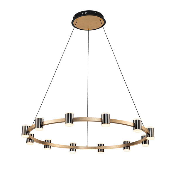 AXEL LED LESTENEC 96W 3000K ČRNA/ZLATNA