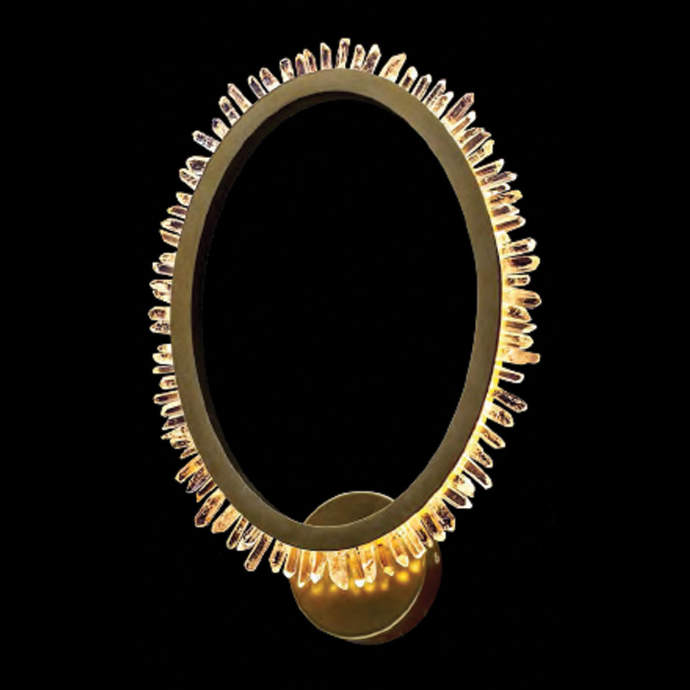 CORONA LED WALL LAMP 13W 3000K, GOLD