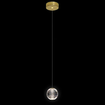 Diamond viseča LED svetilka 4.2W 3000K, zlata