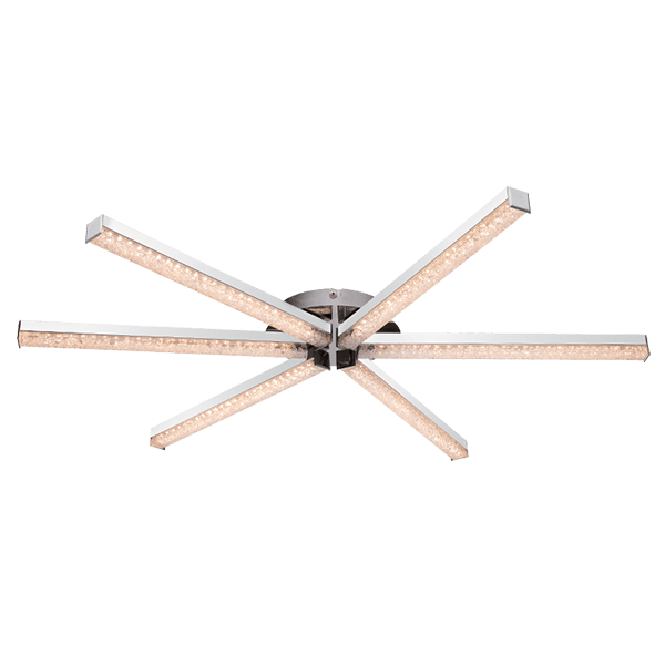Faye LED stropna svetilka 6X4W 3200K krom
