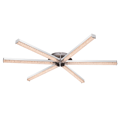 Faye LED stropna svetilka 6X4W 3200K krom