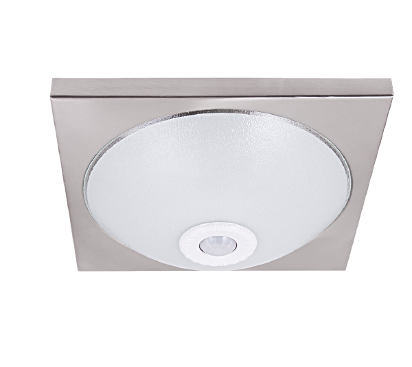 SENSOR STROPNA SVETILKA 2XE27 SATEN NIKELJ 300X300mm