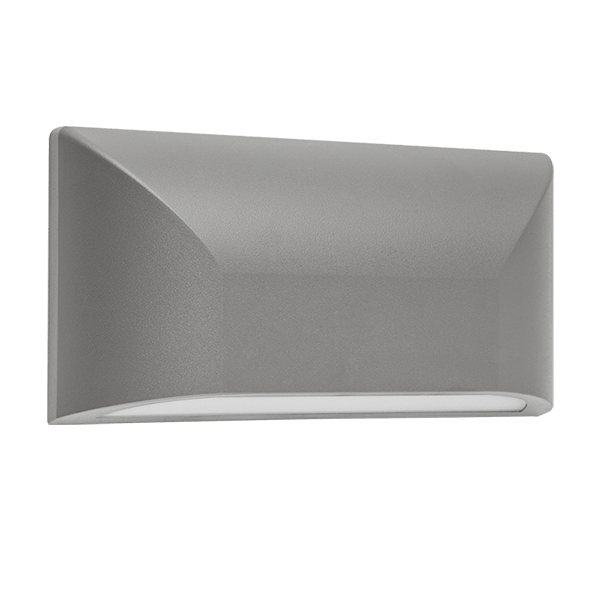 GRF05 LED ZUNANJA STENSKA LED SVETILKA 6W 4000K IP65 TEMNO SIVA