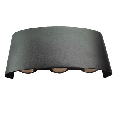 LED WALL LAMP 6X1W 4000K IP54 BLACK