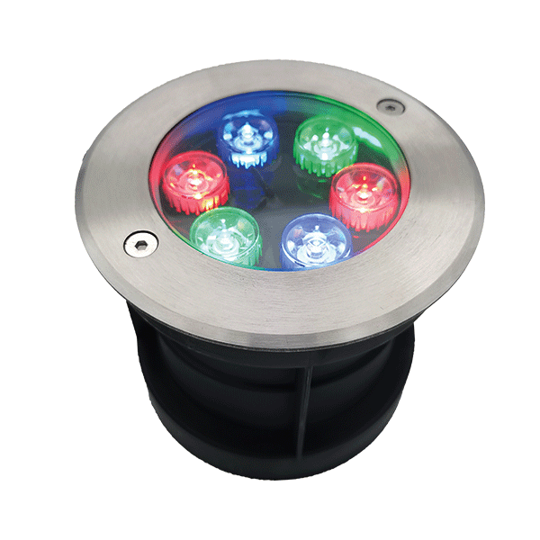 LED PODVODNA RAZSVETLJAVA 6W RGB, IP68 Z DAL